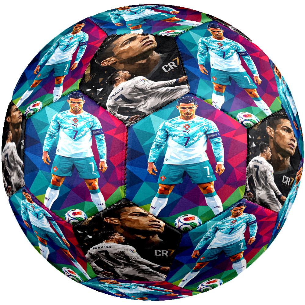 Ronaldo's Rise Again: Spirit Soccer Ball Size 5 Football Machine Sewn Indoor/Outdoor Training and Matches Unique Gift for Soccer Lovers