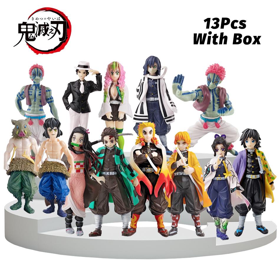 Аниме Demon Slayer Kimetsu no Yaiba фигурка Камадо Танджиро фигурка Agatsuma Zenitsu Nezuko Warrior ПВХ модель игрушки