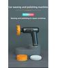 Wireless Digital Display Car Polisher Portable Electric Buffer with Sponge Pads for Automotive Paint Care Scratch Removal
