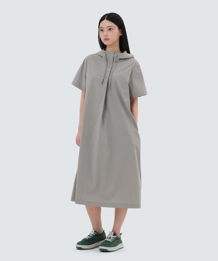 Охлаждающее платье с капюшоном Snow Peak Apparel Cooling Root (S25Mwrop65) Туманно-серый