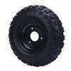 13x5.006 Wheel Rim Tire Assembly 6 Inch Enhanced Traction Impact Proof for Go Kart Drift Trike