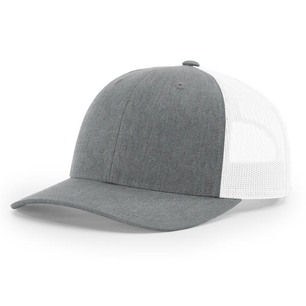 OEM Custom 6 Panel Structured Trucker Mesh Hat High Quality Cotton 3D Embroidery Logo Plain Cap Curved Brim for Velour Terry