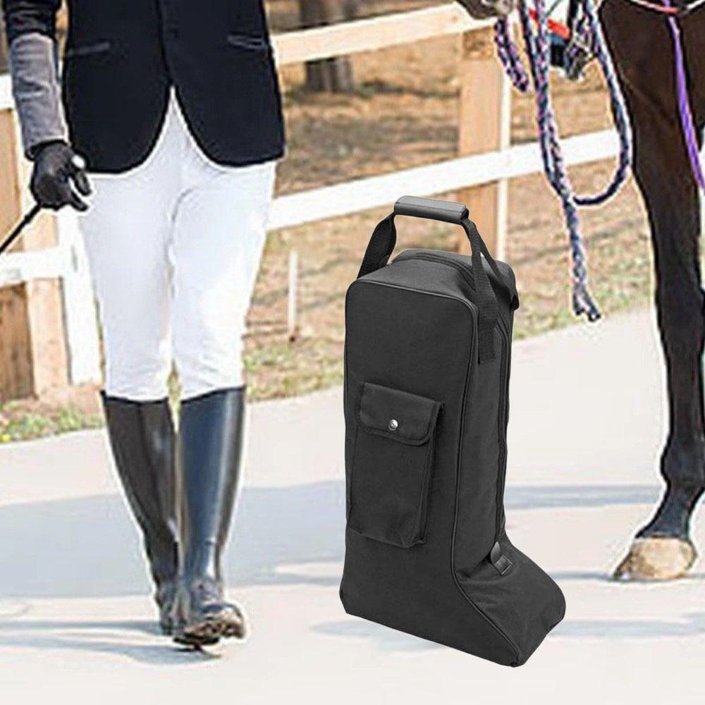 600D Riding Boot Bag Dust Proof Equestrian Boot Bag Long Boots Bag Outdoor Activities