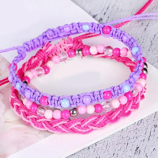 3 шт./компл. плетеный браслет, духовная линия, защита, стабильность, набор восков, плетеный, разноцветный, из бисера, гладкий