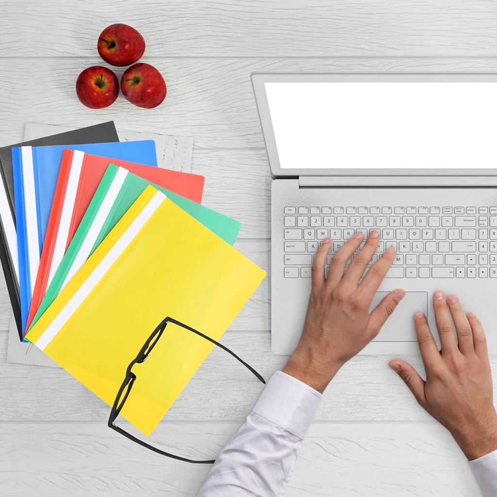 5pack A4 Project Folder, Presentation Project Folder A4 Report, Document File Transparent Cover