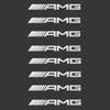 4/8 шт. 3D металлические наклейки Mercedes-Benz AMG для автомобиля, наклейка для стайлинга салона автомобиля W205 W203 GLC GLK W206 W220 A180 W211 модификация