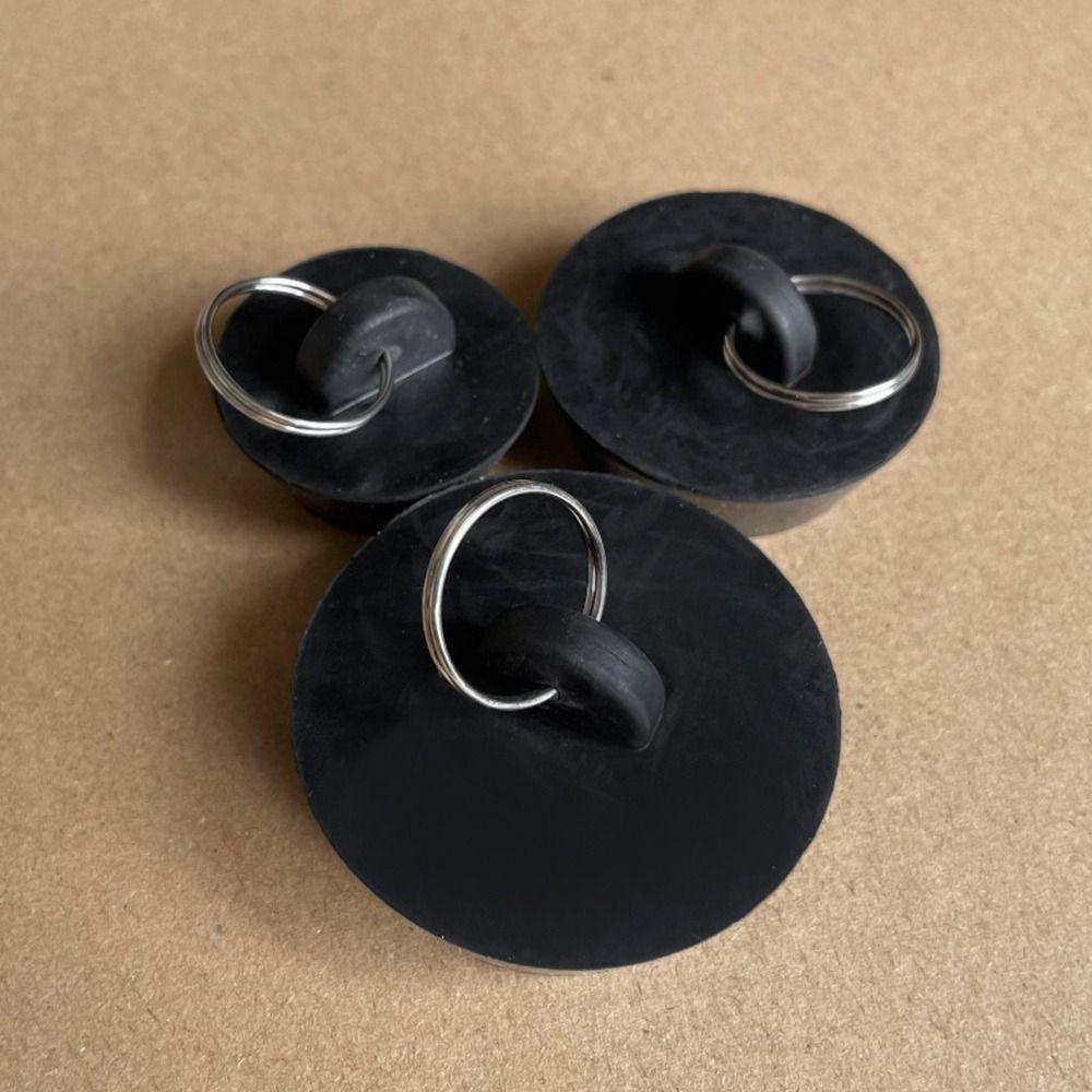 3pcs/set Useful Leakage-proof Round Sewer Drain Cover Bathroom Supplies Bathtub Stopper