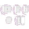 11 Piece Kitchen Cabinet Set Kalmar White Particleboard