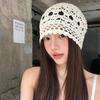 Шляпа Женская Весна Лето Весна Лето Ручная Работа Ажурная Баоту Шляпа Женская Вязание Крючком Ремешок с Кисточками Пуловер