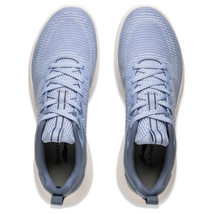 Li Ning Легкие Струны Амортизация Нескользящие Износостойкие Легкие Низкие Беговые Кроссовки Мужские Синие ARSV033-3