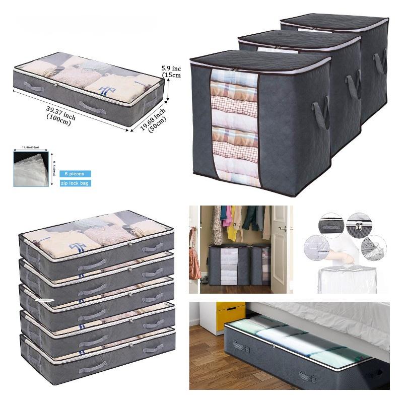 Durable Non-woven Fabric Bedside Storage Box For Clothing And Other Miscellaneous Items