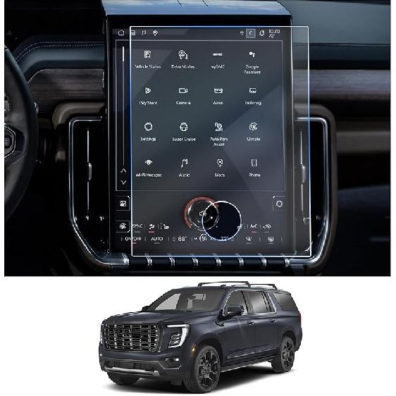 CDEFG 2 шт. для Chevy Tahoe Suburban GMC Yukon 2021-2025 Защитная пленка для экрана 2021-2025 Tahoe Suburban Yukon Escalade 12,6 дюйма Защитная крышка экрана для заднего сиденья