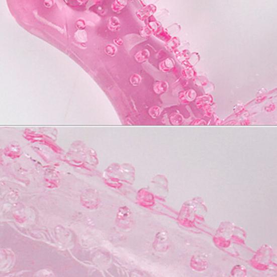 Penis Sleeves Silicone Finger Cock Ring Penis Sex Toys Adult Product