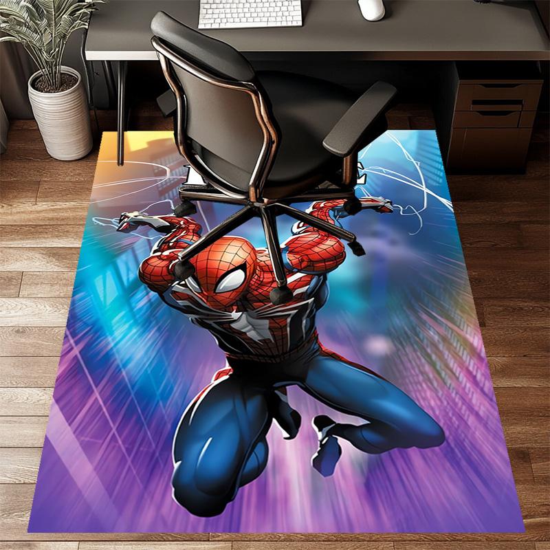 Custom Spider Man Mat Personalized Name, Polyester Washable Indoor Entryway Rug, Gift for Christmas, Easter, Thanksgiving Day