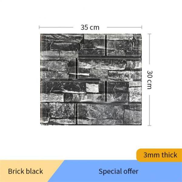 10 шт./20 шт. 3D наклейки на кирпичную стену, самоклеящиеся обои, декор, пена, водонепроницаемое настенное покрытие, обои для гостиной, сделай сам, фон