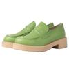 Лоферы Puffy Belt Loafers Green cm 2E [Bontre] женские 40751-US 24.0