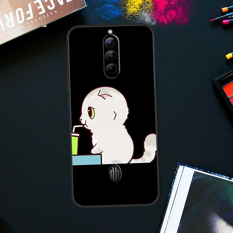 BFF Лучшие друзья навсегда Черный чехол для ZTE Nubia Red Magic 9 8 8S Pro Plus RedMagic 6S 7S Pro 6 7 Pro 5S 6R 5G Задняя крышка