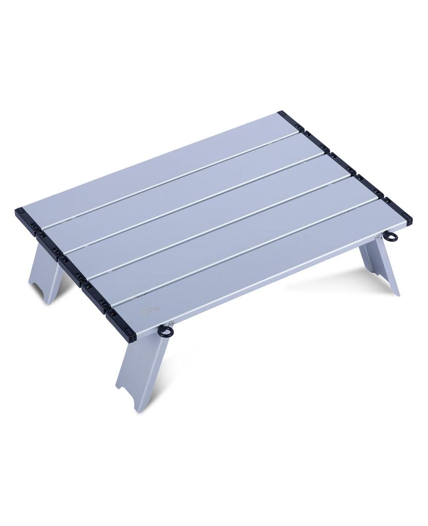 iClimb Compact Aluminum Camping Table with a Newly Designed and Folds and Includes a Storage and 30kg Load Capacity Roll-Up Roll-Up Top, Durable,