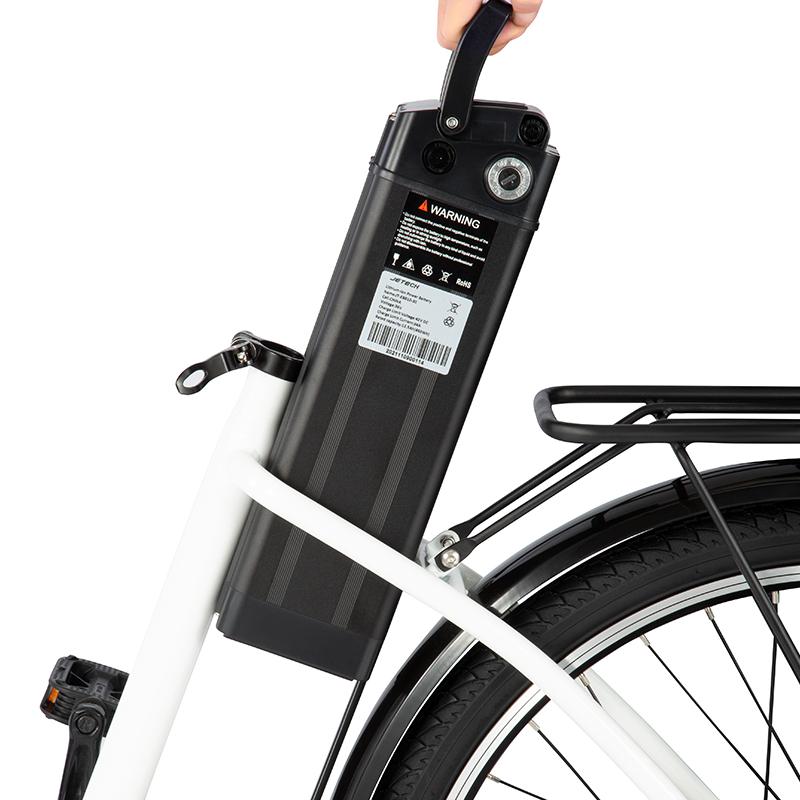 DYU C6 Взрослый Электрический Велосипед 26 Дюймов Дорожные Шины 350 Вт Мотор 36В12.5Ач Батарея Ретро Мотоцикл Городской Уличный Электровелосипед