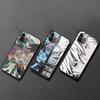 Cartoon Anime Jujutsu Kaisen Phone Case For IPhone 13 12 11 XS X 8 7 6 Plus Mini Pro Max SE 2022 Black PC TPU Glass Phone Cover