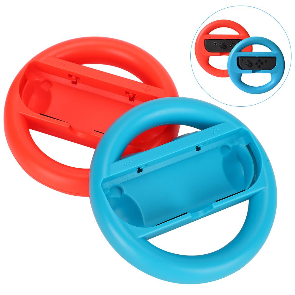 Гоночный игровой контроллер для Mario Kart Левая и правая рукоятка рулевого колеса для Switch(Красно синий )