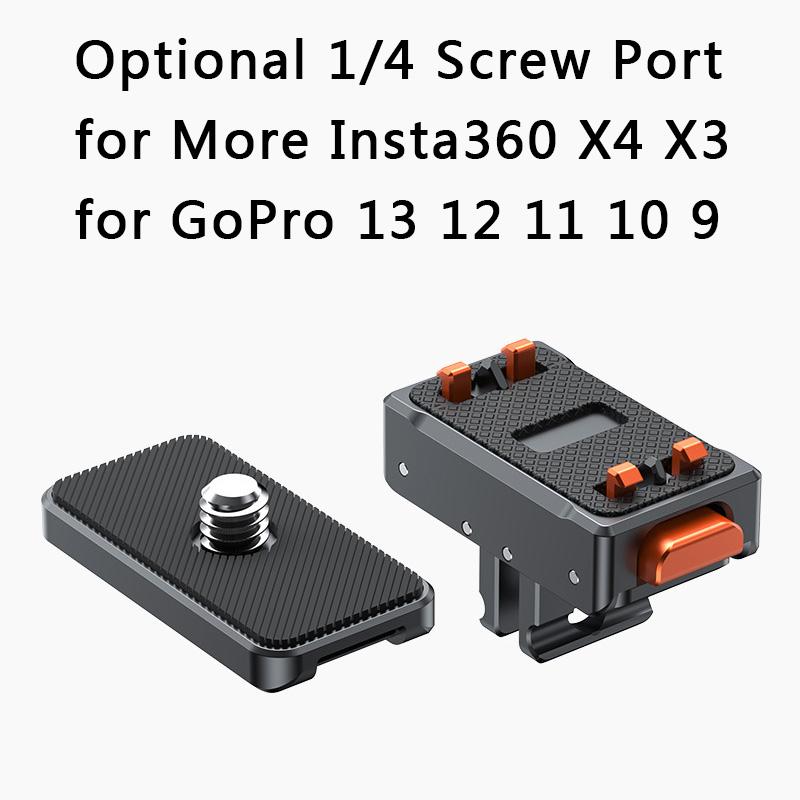 Для экшн-камеры Insta 360 Ace / Ace Pro / Ace Pro 2, алюминиевое крепление быстрого выпуска, магнитный адаптер, аксессуары для крепления