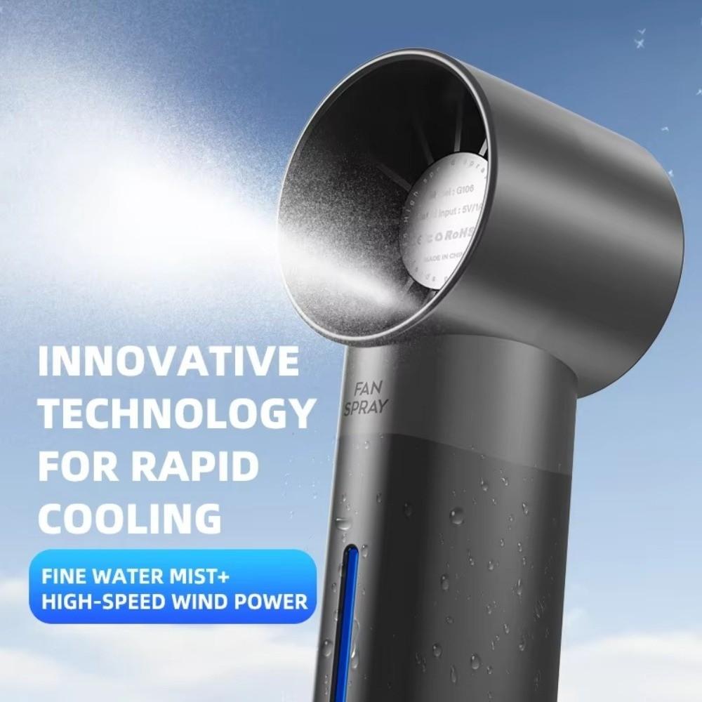 Water Replenishing Mini Fan Turbine Spray Air Cooler New Pocket Fan Outdoor Camping