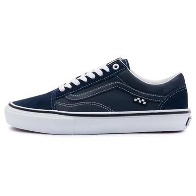 Old Skool Canvas Повседневные Низкие Кеды для Скейтбординга Унисекс Кроссовки Синий Черный Белый VN0A5FCBLKZ