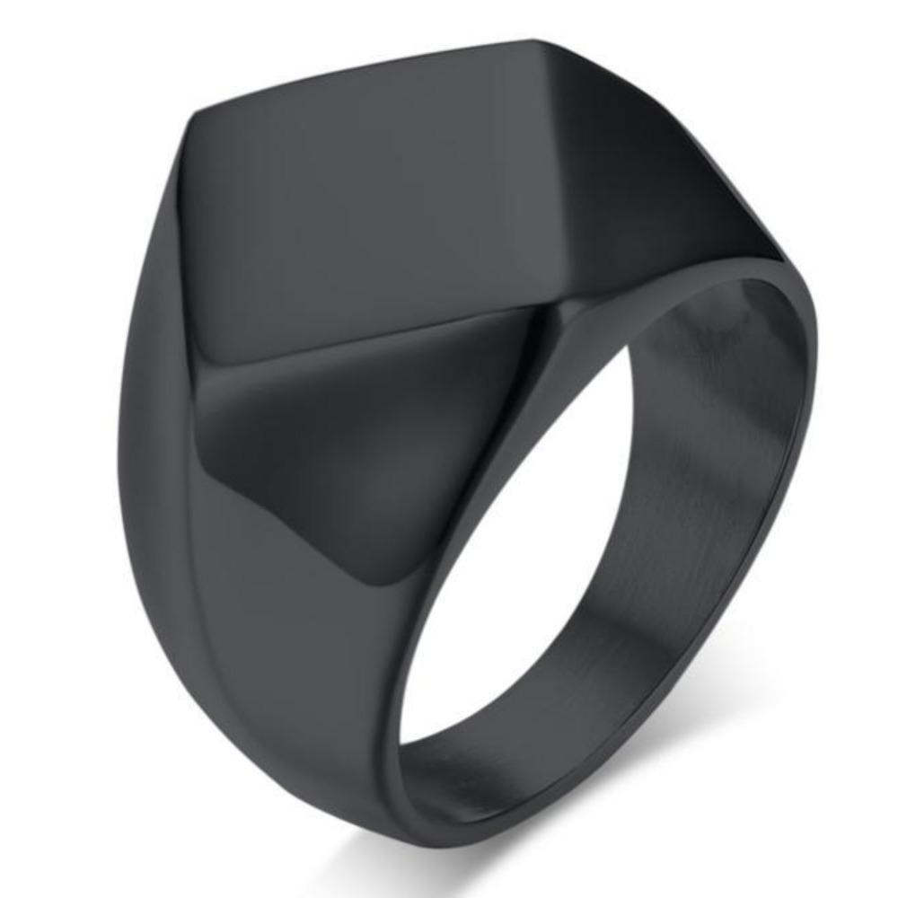 Скандинавское винтажное круглое квадратное неправильной формы гладкое кольцо не ржавеющее модное украшение для женщин