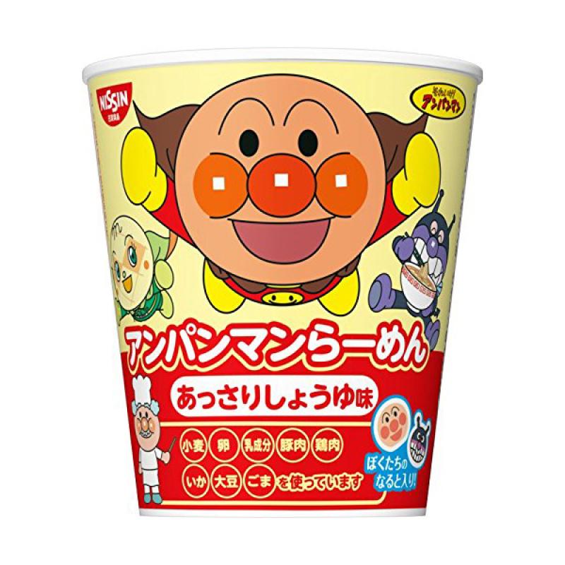 Nissin Anpanman Ramen Children's Soy Sauce Flavor 32g