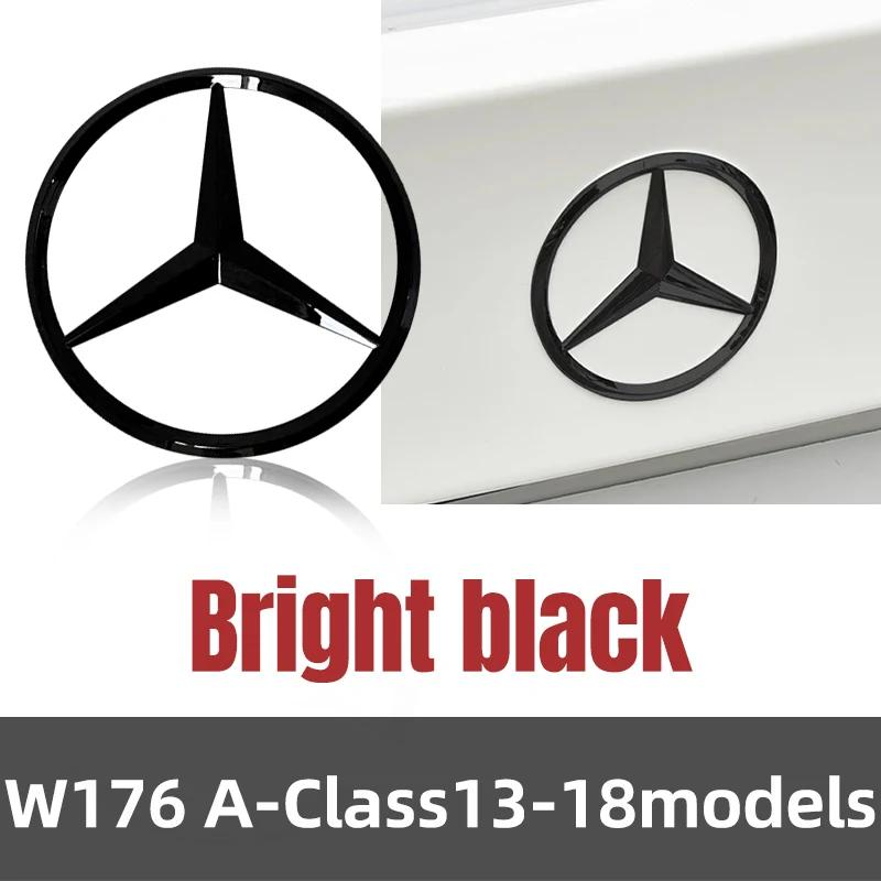 Benz A-CLASS A180 A200 A250 A45 AMG W176 A1768170016 ABS Tail Star Emblems Black Silver Rear Trunk Star Logo Stickers Badges