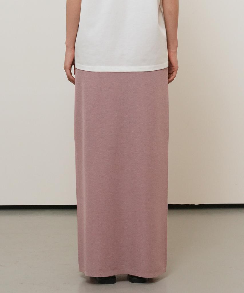 GENERALIDEA Maxi Elastic Knit Skirt [Ash Pink] / Gf2Lsk518