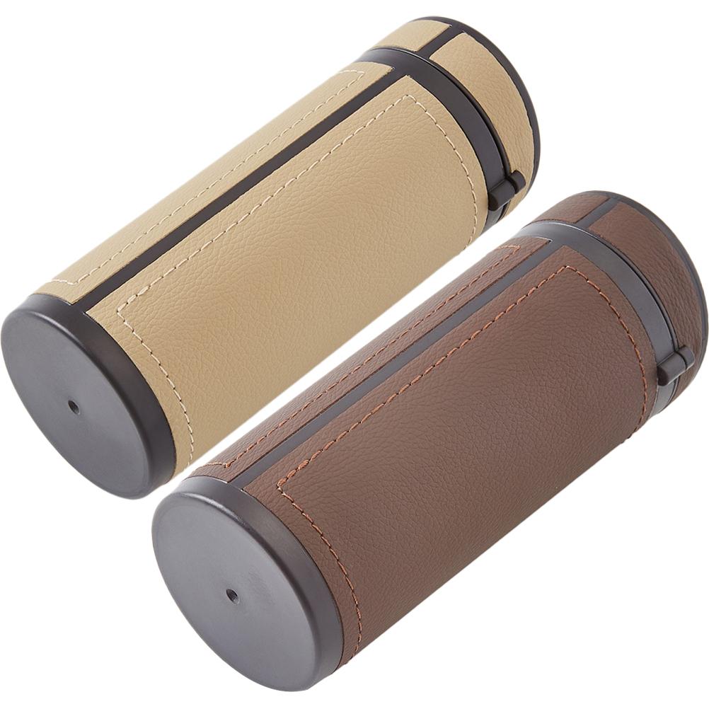 2 шт. автомобильная коробка для салфеток круглая трубка ABS крышка многофункциональный держатель для бумажных салфеток диспенсер дорожный цилиндр для хранения