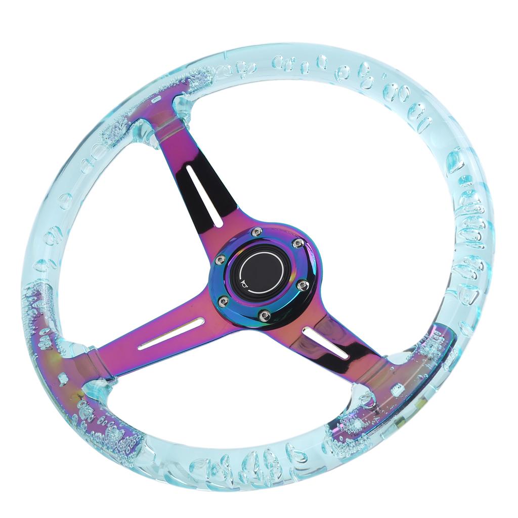 14-дюймовый Руль автомобиля Логотип Кнопка сигнала Аксессуары Модификация Подходит для квадроцикла Карта UTVФиолетовый