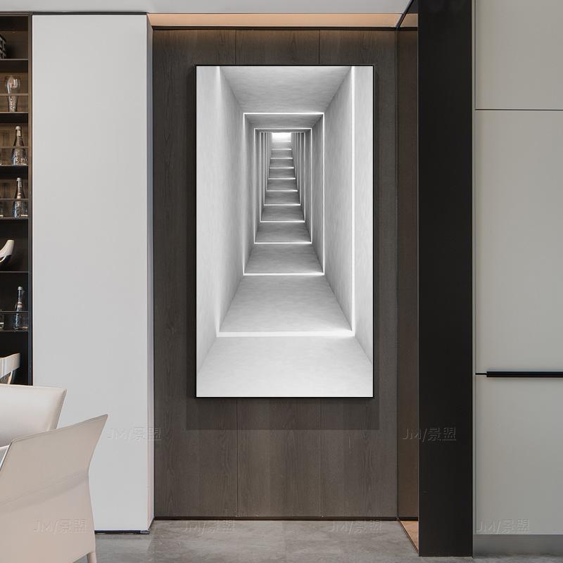 Nordic White Входная картина Украшение Холст Картина Настенные постеры для отеля Печать Настенное искусство для гостиной Коридор Декор