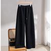 2025 Пуюань Осень/Зима Шелк Кашемир Женские Широкие Брюки с Двойными Карманами