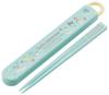 Skater Antibacterial Slide and Chopstick Case Sanrio Field Above the Made In Japan Children's Set, "Strawberry Clouds" Design, (ABS2AMAG-A)