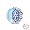 925 Silver Snowflake Snowman Penguin Charm Pendant Winter Jewelry Gift For Women DIY Birthday Present