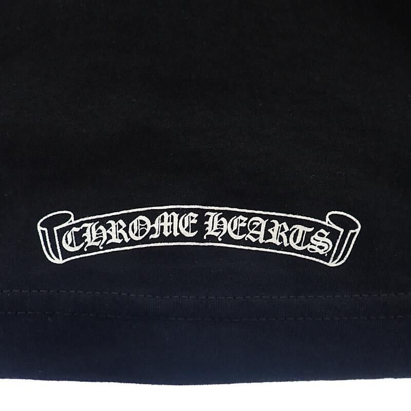 CHROME HEARTS S Long-sleeved T-shirt Black Cotton Mens