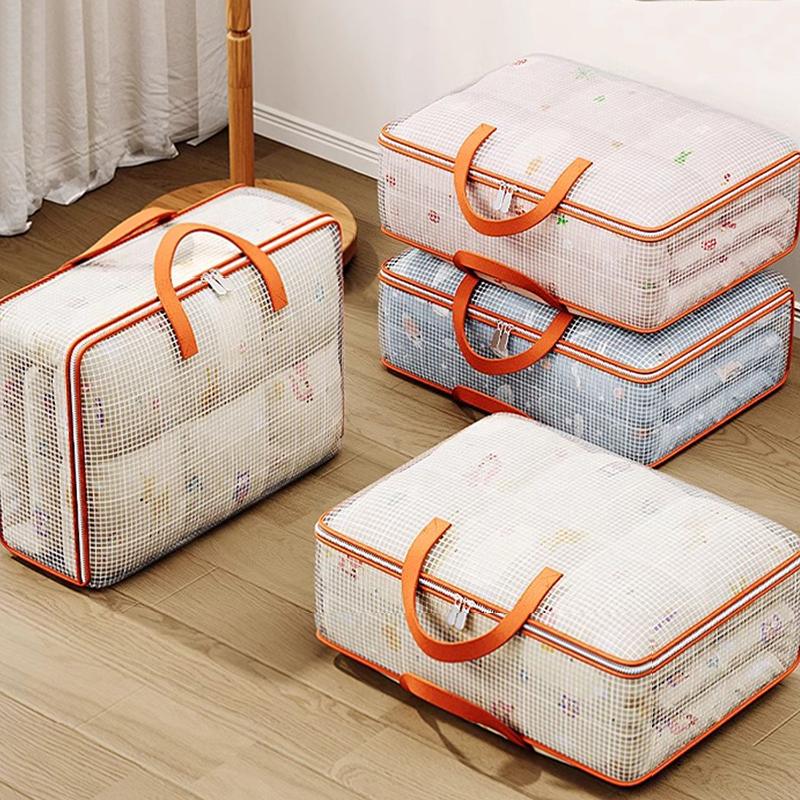 Большая вместительная сумка для хранения одежды, водонепроницаемый шкаф, органайзер для гардероба, одеяло, подушка, органайзер для одеял, пыленепроницаемый органайзер для постельных принадлежностей