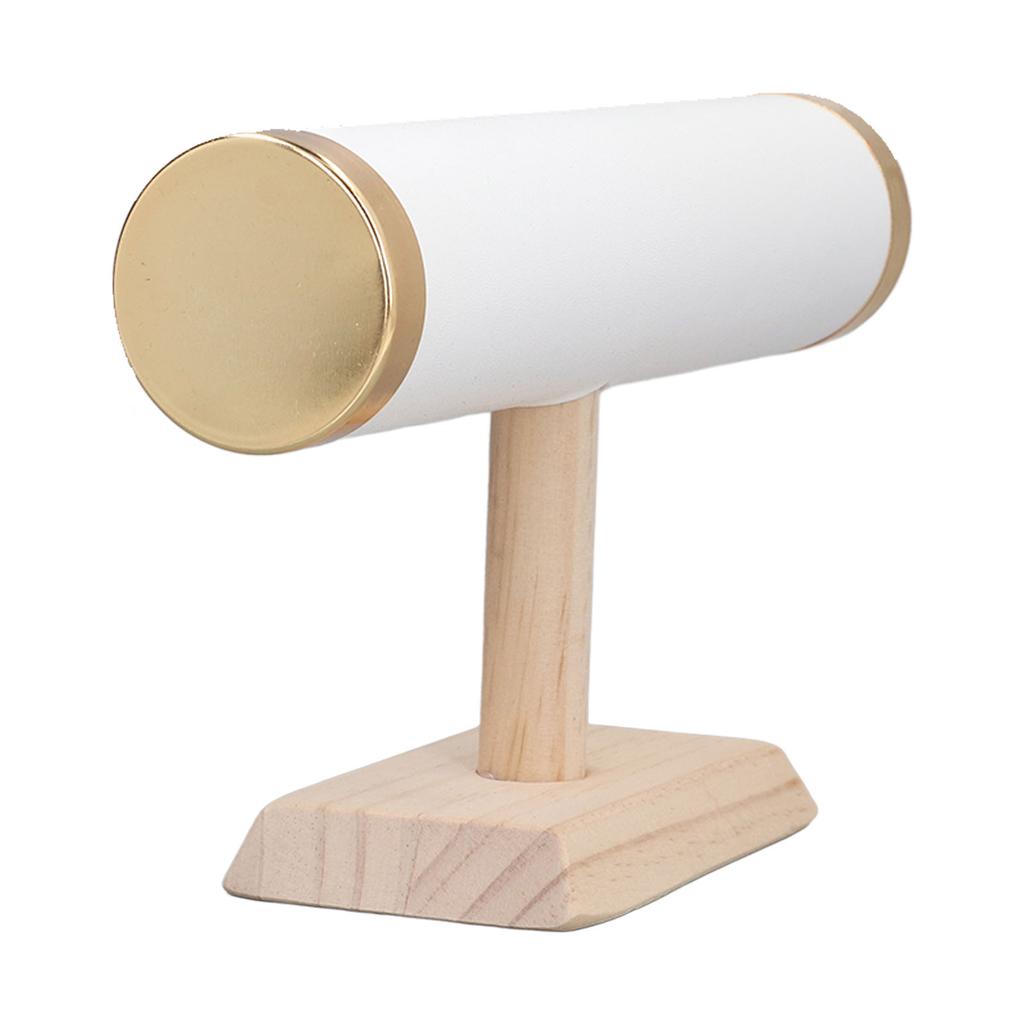 T Bar Bracelet Holder Display Organizer Golden Rimming for Watch Necklace Hair Scrunchy Hoop Headband