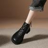 Осень 2024 года, женские сапоги ручной работы длиной до щиколотки из натуральной коровьей кожи для женщин