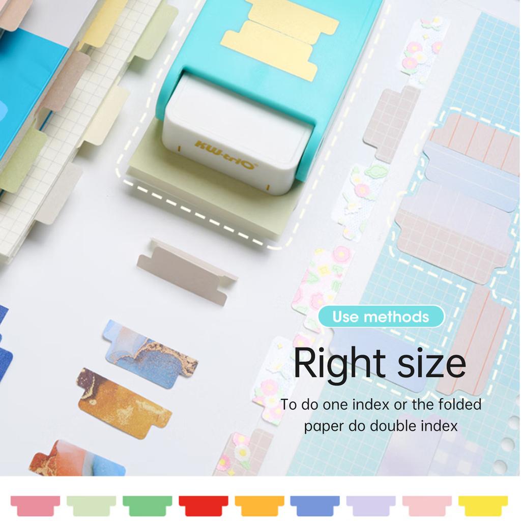KW trio BQJ 04 Пробойник для листов BQJ 04 Разделитель для loose leaf Наклейка-индекс для DIY Пробойник для этикеток Машина для пробивки разделителей бумаги Скрапбукинг