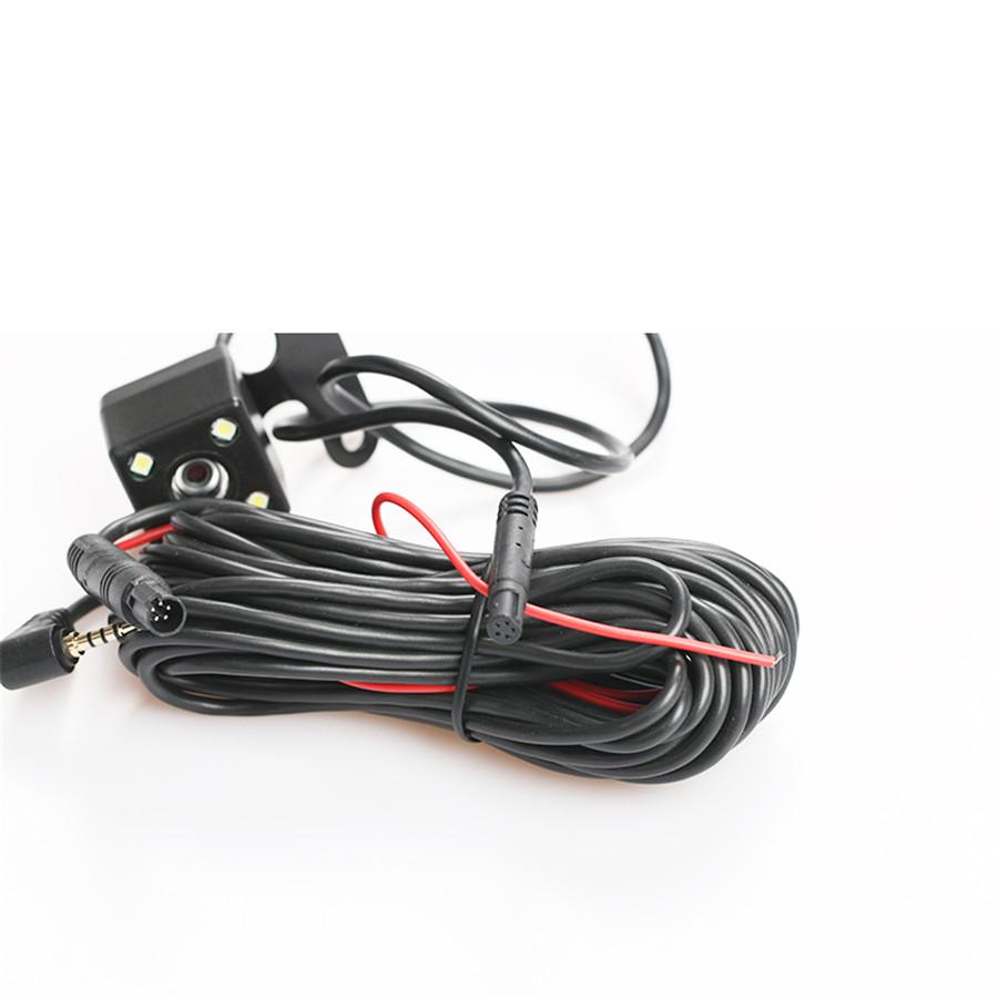 Камера заднего вида автомобиля, камера для парковки, ночное видение и 4 светодиодные лампы, разъем 2,5 мм