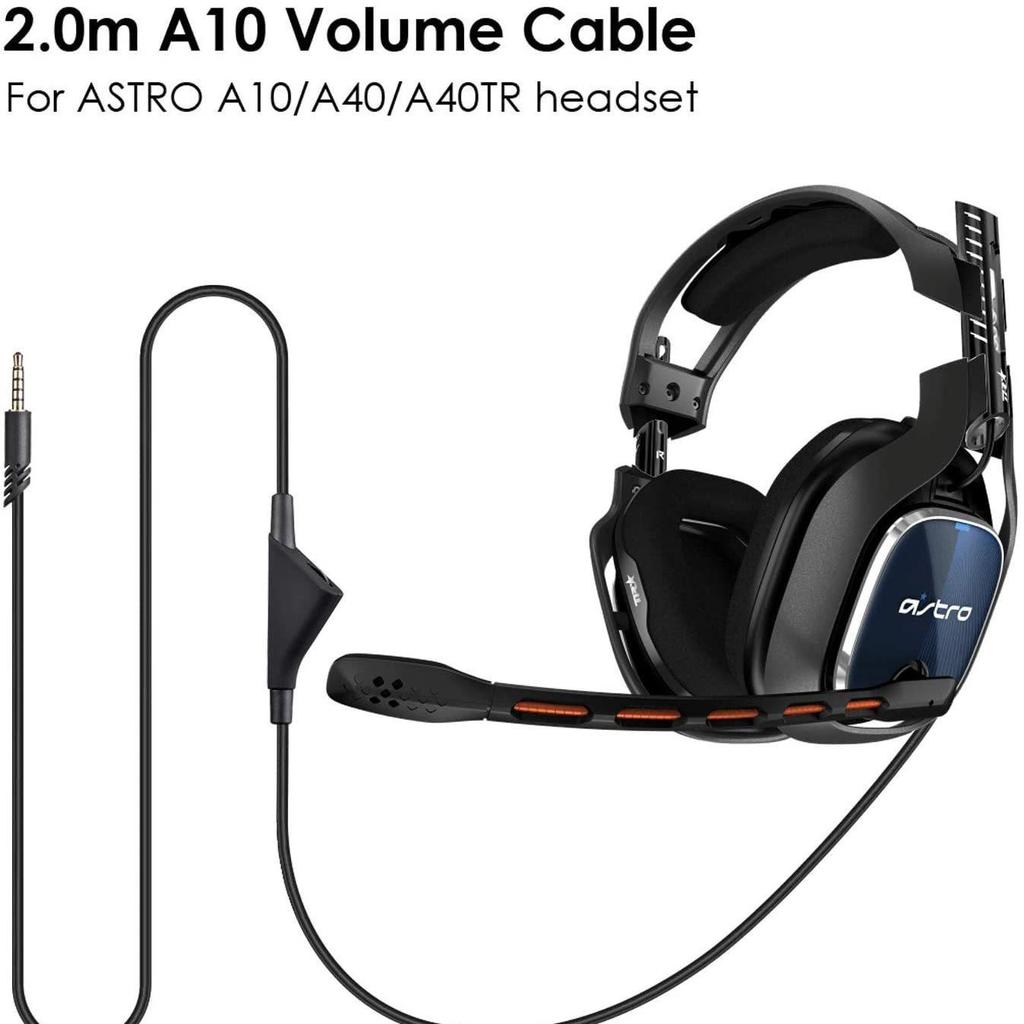Аудиокабель с золотым покрытием для наушников Logitech Astro A10/A40/TR - Запасной кабель, Версия для настройки