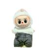 Подвеска-игрушка Labubu 17 см для одежды и Комбинезон с мишкой Lina 15 см