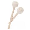 Wood Handle Drum Sticks Wool Felt Head Wooden Drum Hammer Drum Wooden Mallet  Music Accessory