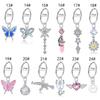 European And American New Dragon Head Seamless Loop Earrings Human Piercing Navel Ring Multiple Pendant Earrings