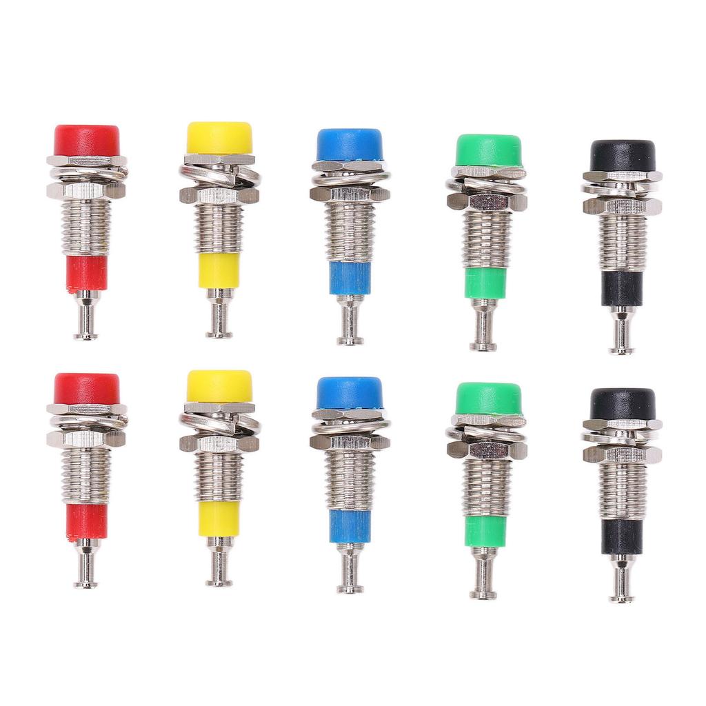 2 комплекта J.40006 2 мм позолоченный банановый гнездовой разъем для монтажа на панель для электронных устройств