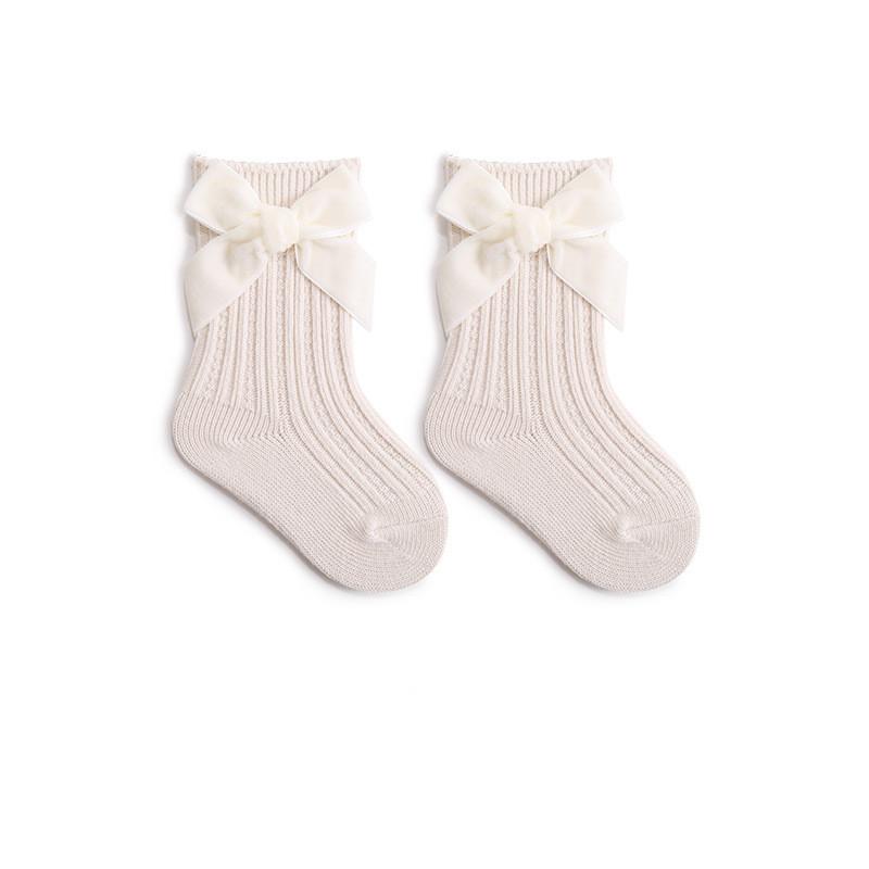 Chic Simplicity Prnicess Kids Girl Sock Sweet Bow Fashion Elegant Fashion Sock for Toddler Girl Autumn Spring Soft Cotton Sock